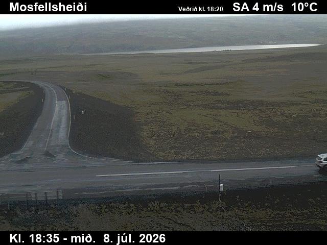 Snapshot from Mosfellsheiði — Mosfellsheiði niður á veg