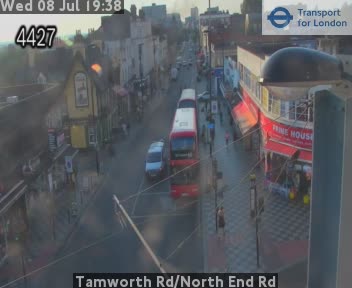 Snapshot from Tamworth Rd/North End Rd