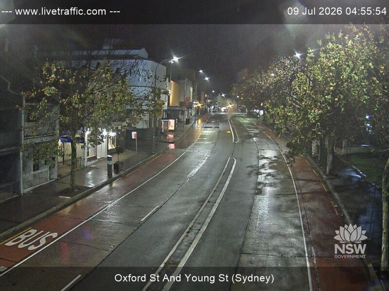 Snapshot from Oxford St and Young St