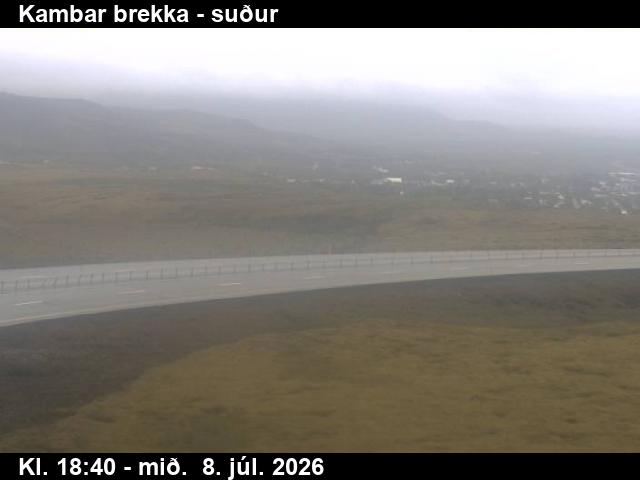 Snapshot from Kambar brekka — Kambar brekka séð til suðurs
