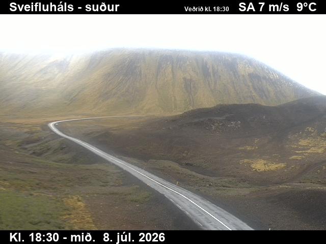 Snapshot from Sveifluháls, Vatnsskarð — Sveifluháls, Vatnsskarð séð til suðurs