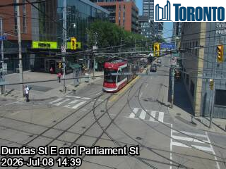 Snapshot from DUNDAS ST E / PARLIAMENT ST