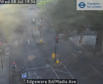 Snapshot from Edgeware Rd/Madia Ave