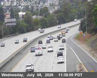 Snapshot from TVA94 -- I-580 : AT JWO FOOTHILL BLVD