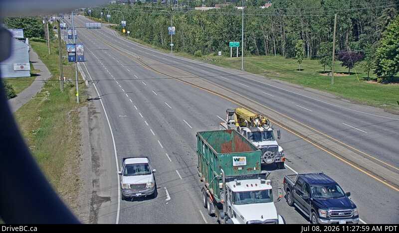 Snapshot from Prince George northbound