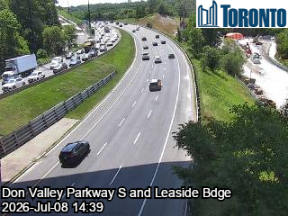 Snapshot from DON VALLEY PARKWAY / LEASIDE BDGE