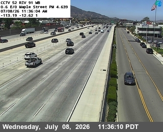 Snapshot from SR-91 : (52) 0.1 Miles West of Smith