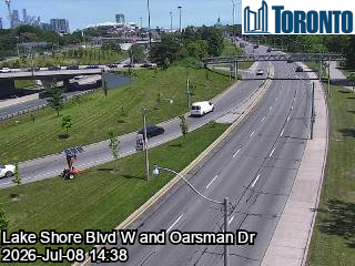 Snapshot from LAKE SHORE BLVD W / OARSMAN DR