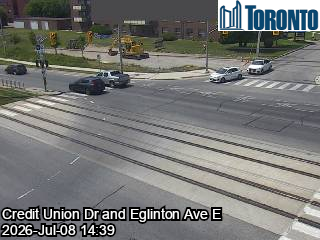 Snapshot from EGLINTON AVE E / SWIFT DR / CREDIT UNION DR