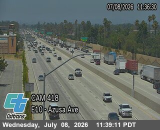 Snapshot from I-10 : (418) Azusa Ave
