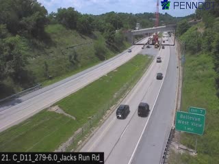 Snapshot from I-279 @ MM 6 (Jacks Run Rd) Northbound