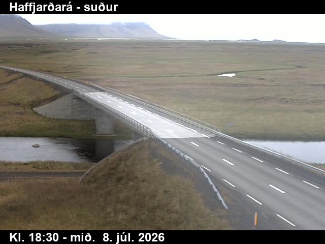 Snapshot from Haffjarðará — Haffjarðará til suðurs