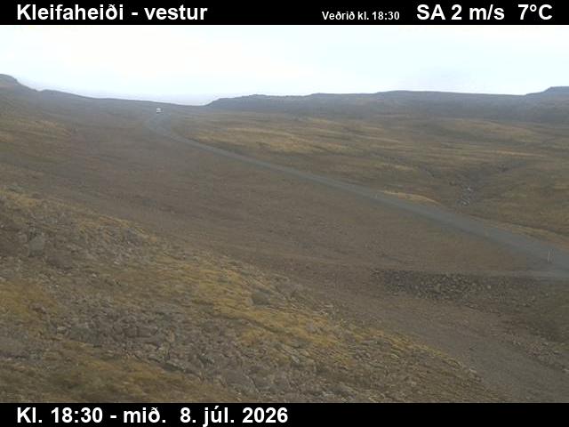 Snapshot from Kleifaheiði — Kleifaheiði til vesturs