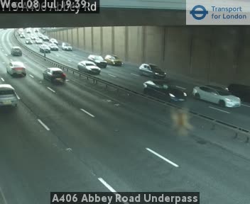 Snapshot from A406 Abbey Road Underpass