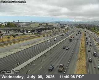 Snapshot from TV409 -- US-101 : San Bruno Avenue