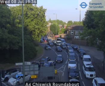 Snapshot from A4 Chiswick Roundabout