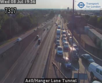 Snapshot from A40/Hanger Lane Tunnel