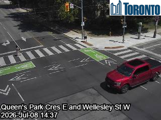 Snapshot from QUEENS PARK CRES E / WELLESLEY ST