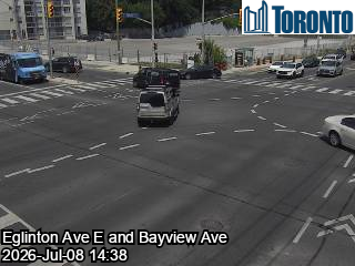 Snapshot from EGLINTON AVE E / BAYVIEW AVE