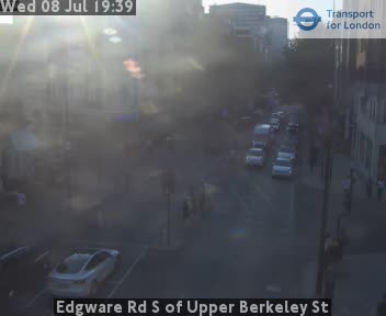 Snapshot from Edgware Rd S of Upper Berkeley St