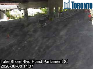 Snapshot from LAKE SHORE BLVD E / PARLIAMENT ST
