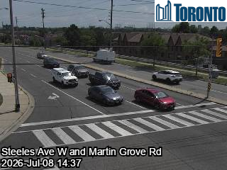 Snapshot from STEELES AVE W / MARTIN GROVE RD