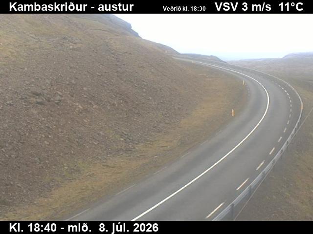 Snapshot from Kambaskriður — Kambaskriður til austurs
