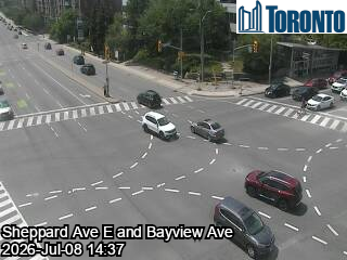 Snapshot from SHEPPARD AVE E / BAYVIEW AVE