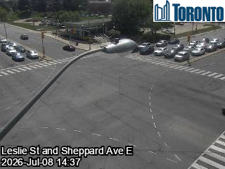 Snapshot from SHEPPARD AVE E / LESLIE ST