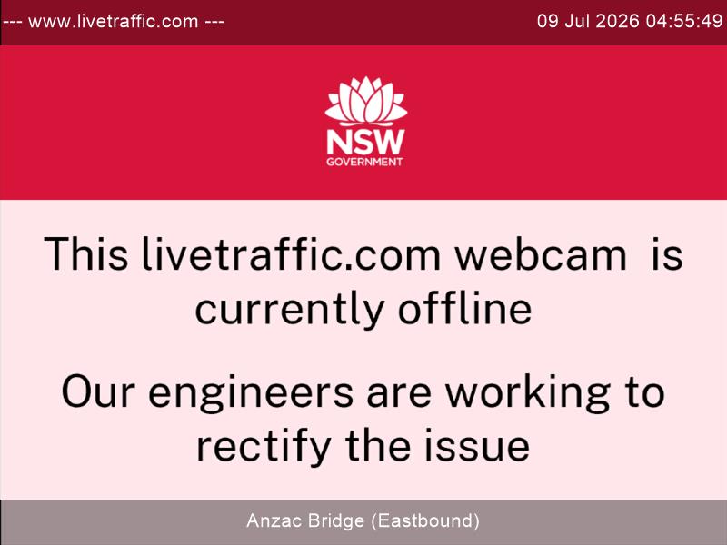 Snapshot from Anzac Bridge (Eastbound)