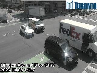 Snapshot from ISLINGTON AVE / BLOOR ST W