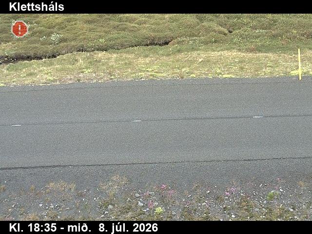 Snapshot from Klettsháls - brekka — Klettsháls niður á veg