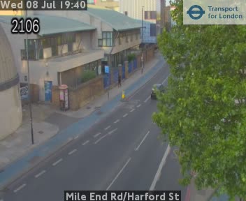 Snapshot from Mile End Rd/Harford St
