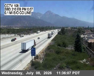 Snapshot from I-210 : (108) 0.1 Miles East of County Line