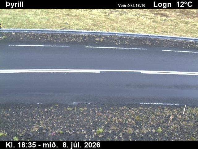 Snapshot from Þyrill — Þyrill niður á veg