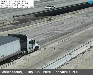 Snapshot from I-15 : (87) Foothill Blvd.