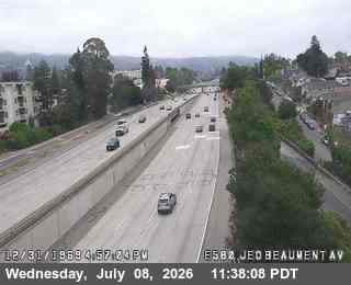 Snapshot from TVA42 -- I-580 : Just East Of Beaumont Avenue