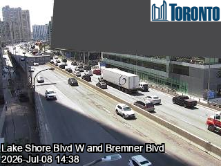 Snapshot from LAKE SHORE BLVD W / BREMNER BLVD