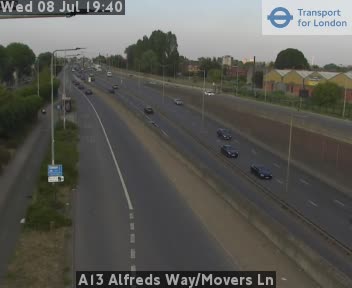 Snapshot from A13 Alfreds Way/Movers Ln