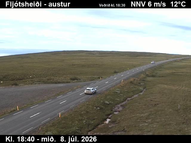 Snapshot from Fljótsheiði — Fljótsheiði til austurs