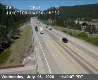Snapshot from Hwy 80 at Hwy 89
