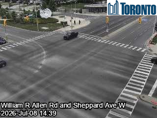 Snapshot from W R ALLEN RD / SHEPPARD AVE W