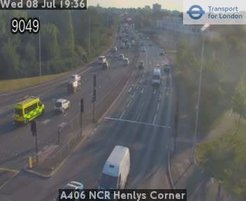 Snapshot from A406 NCR Henlys Corner