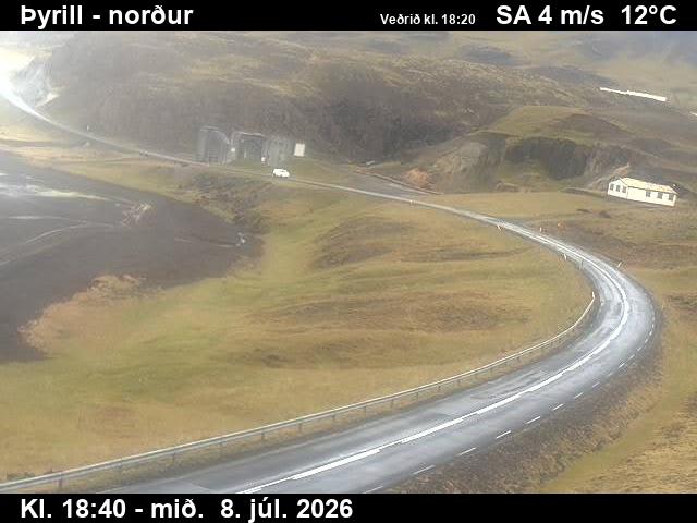 Snapshot from Þyrill — Þyrill til norðurs