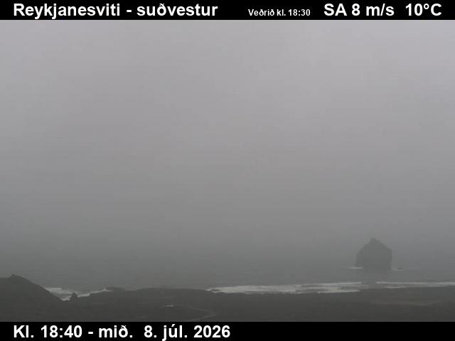 Snapshot from Reykjanesviti — Reykjanesviti séð að Eldey