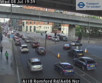 Snapshot from A118 Romford Rd/A406 Ncr