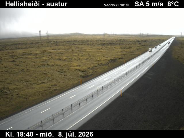 Snapshot from Hellisheiði — Hellisheiði séð til austurs