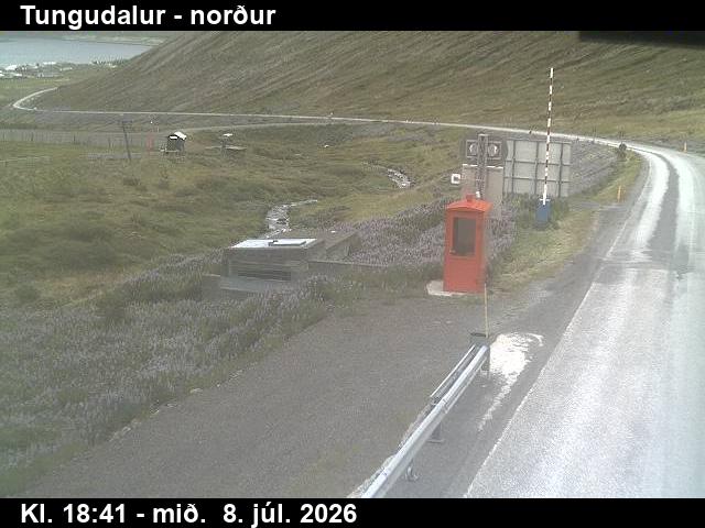 Snapshot from BB-göng_TU — Breiðadals- og Botnsheiðargöng, Tungudalur til norðurs