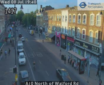 Snapshot from A10 North of Walford Rd