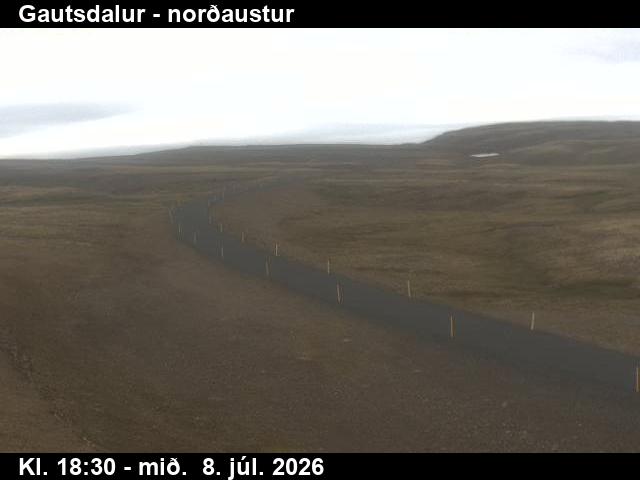 Snapshot from Gautsdalur — Gautsdalur til norðausturs
